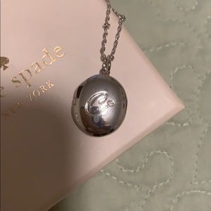 New Kate Spade Locket ‘C’ initial Necklace